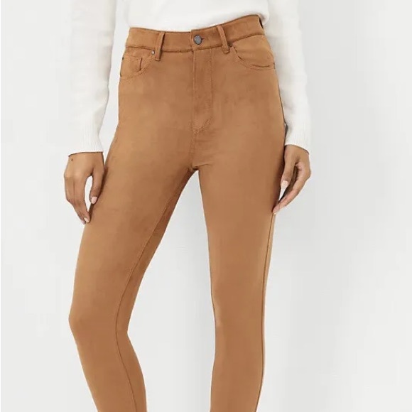 Ann Taylor Pants - EUC Ann Taylor faux sued skinny jeans.